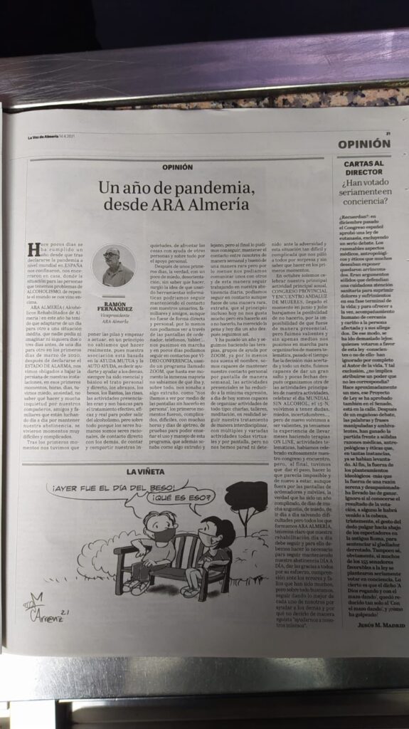 Un año de Pandemia, desde ARA Almería